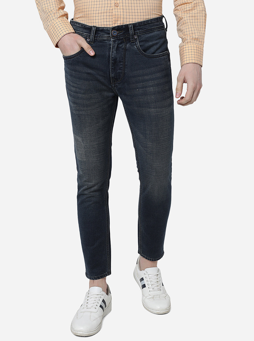 Indigo Blue Washed Slim Fit Jeans | JadeBlue