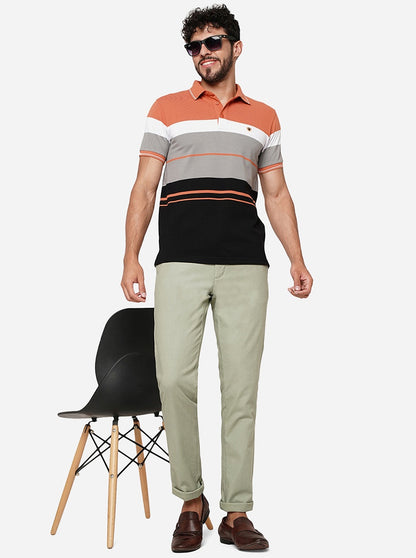 Pista Solid Uno Fit Casual Trouser | JadeBlue