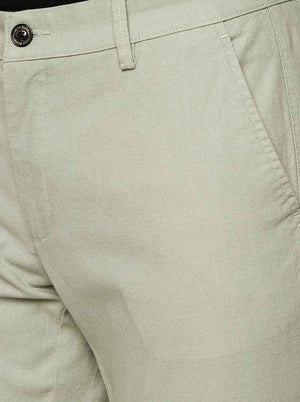 Pista Solid Uno Fit Casual Trouser | JadeBlue