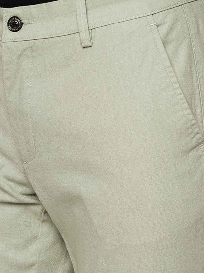 Pista Solid Uno Fit Casual Trouser | JadeBlue