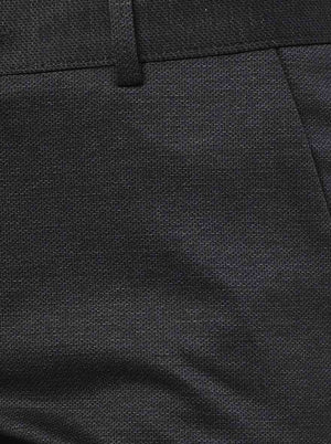 Black Solid Slim Fit Club Wear Trouser | JB Studio