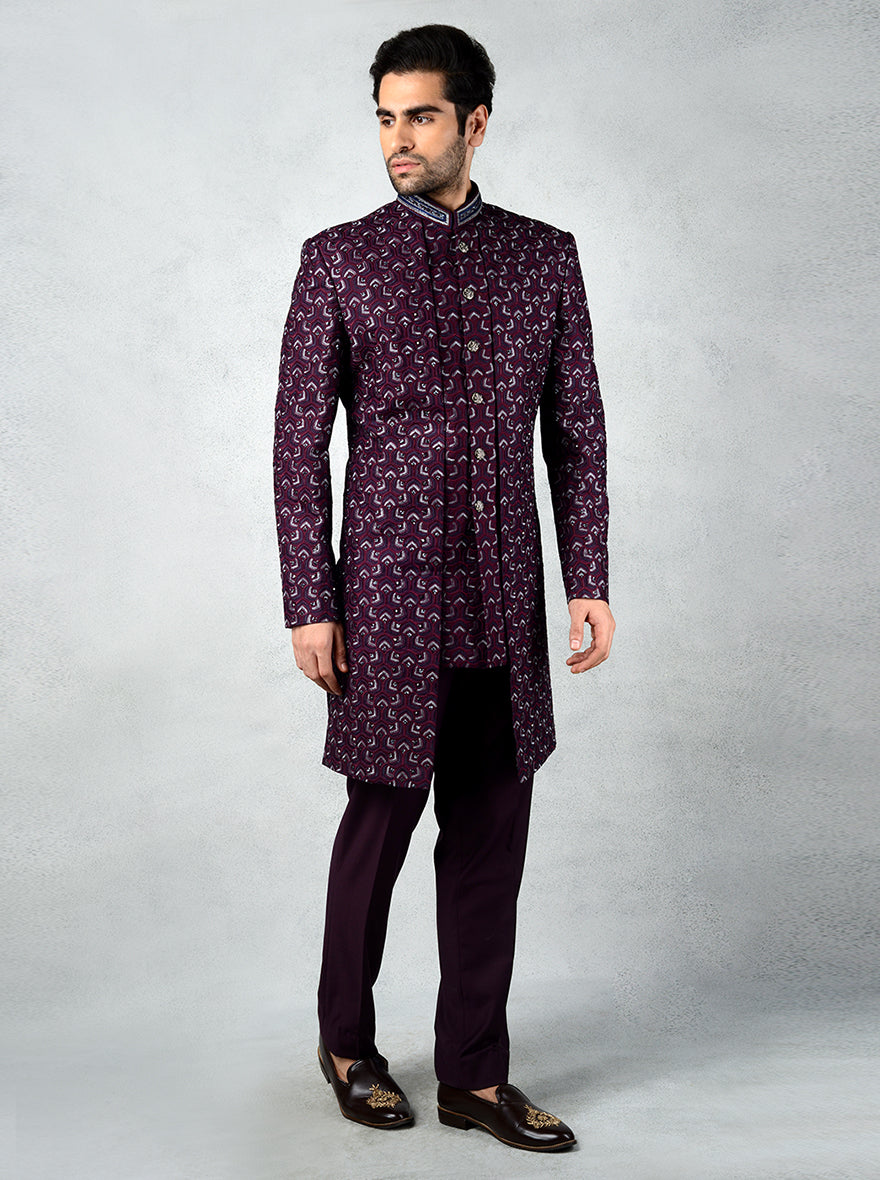 Jade blue wedding clearance sherwani