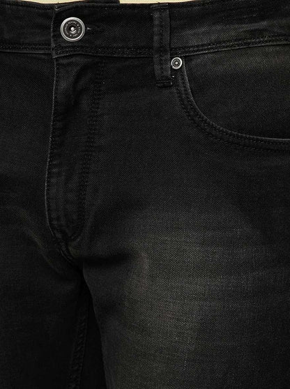 Dark Grey Washed Slim Fit Jeans | JadeBlue
