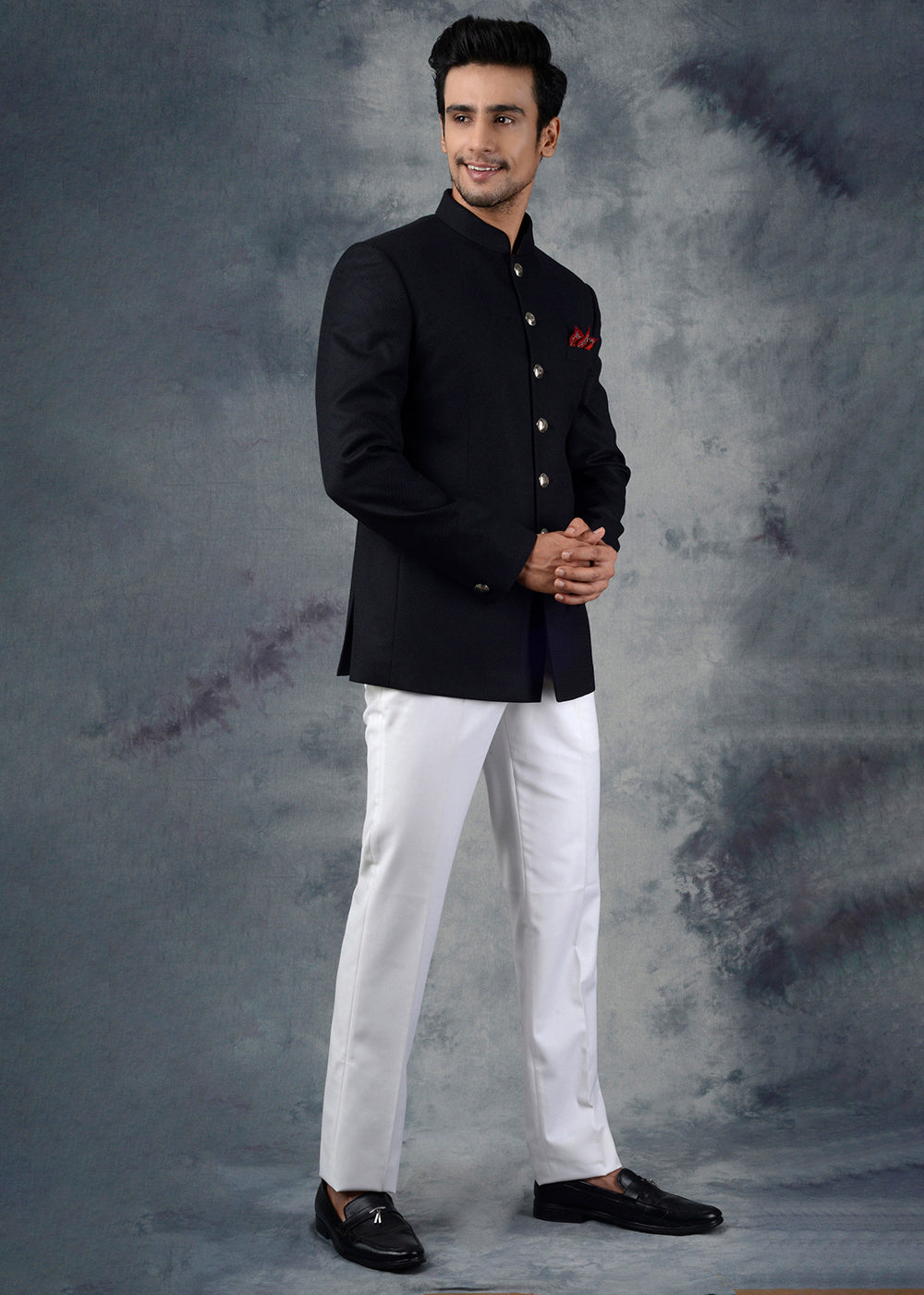 Rama blue terry rayon jodhpuri suit for wedding event - G3-MCO1157 |  G3fashion.com