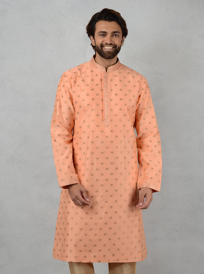Peach Kurta Set | Azania