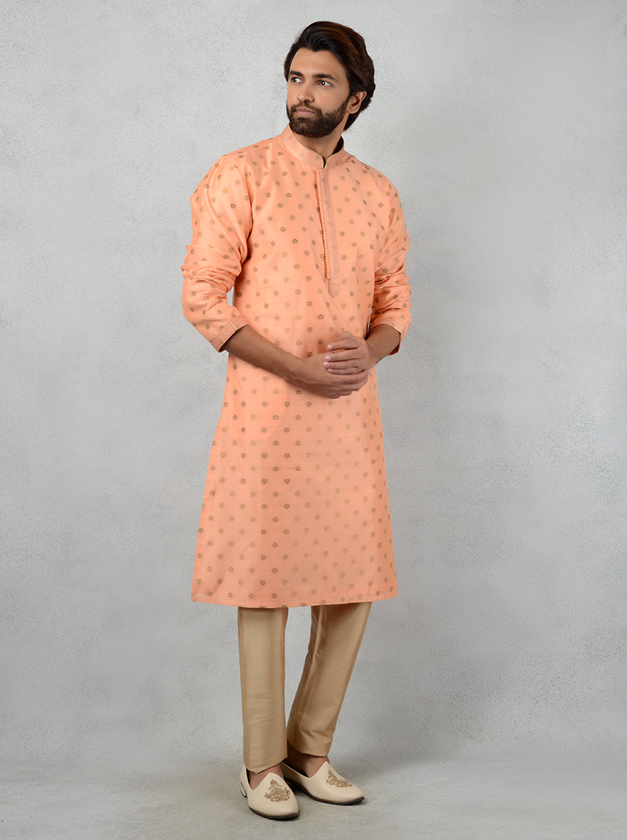 Peach Kurta Set | Azania