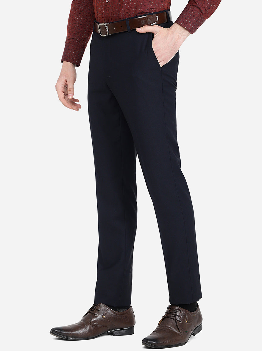 Navy Blue Super 100s Pants | Peter Christian