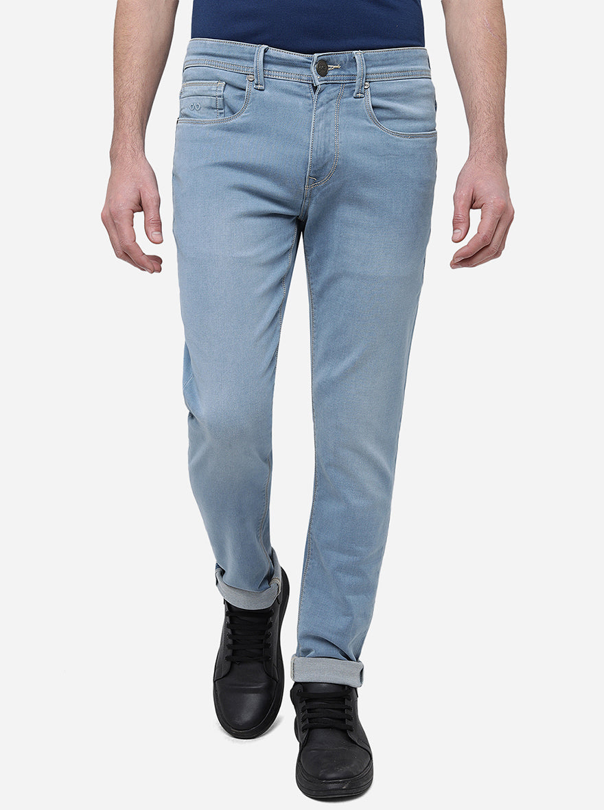 Ice Blue Washed Slim Fit Jeans | JadeBlue