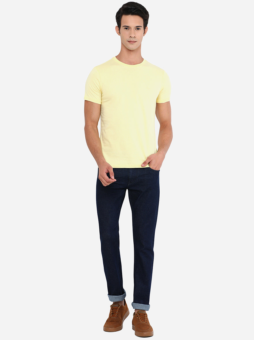 Raw Blue Washed Narrow Fit Jeans | Greenfibre