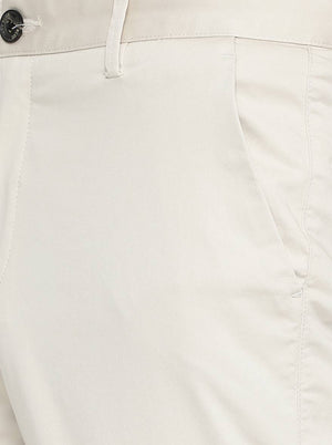 Fawn Solid Uno Fit Casual Trouser | JadeBlue