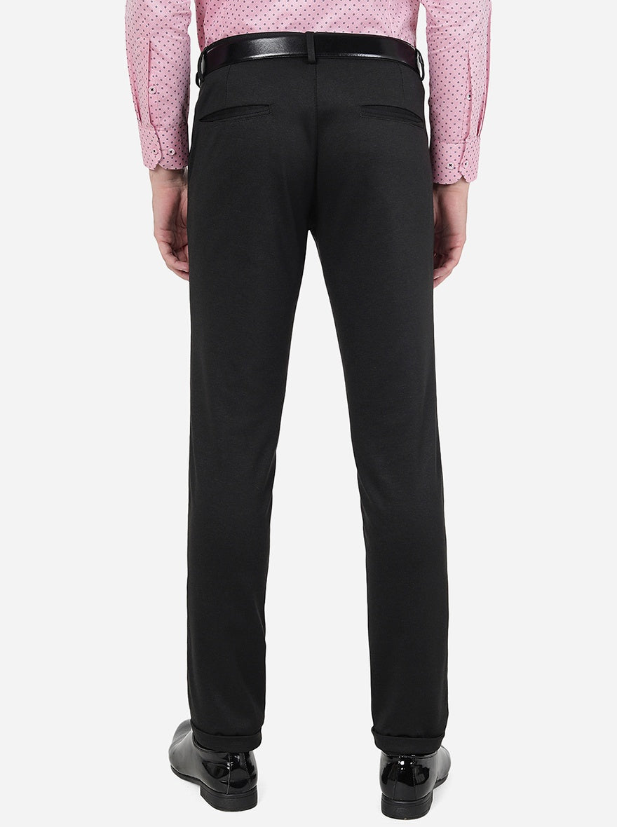 Coffee Brown Solid Slim Fit Club Wear Trouser | JB Studio