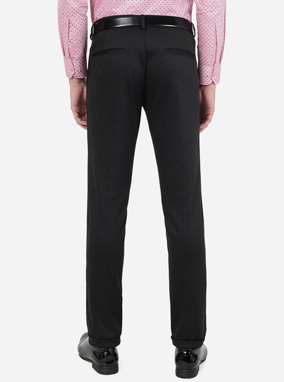 Coffee Brown Solid Slim Fit Club Wear Trouser | JB Studio