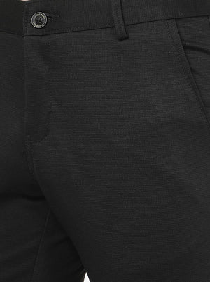 Coffee Brown Solid Slim Fit Club Wear Trouser | JB Studio