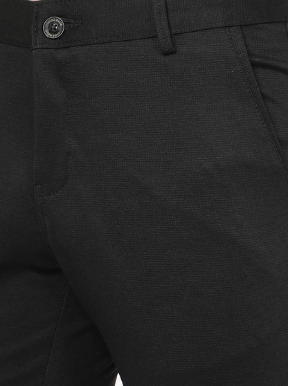 Coffee Brown Solid Slim Fit Club Wear Trouser | JB Studio