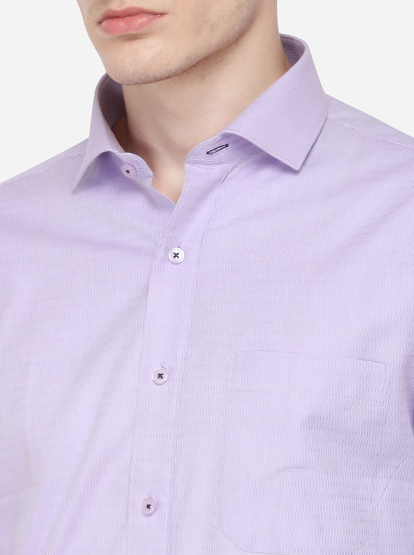 PURPLE Dobby Smart Fit Formal Shirt | JadeBlue