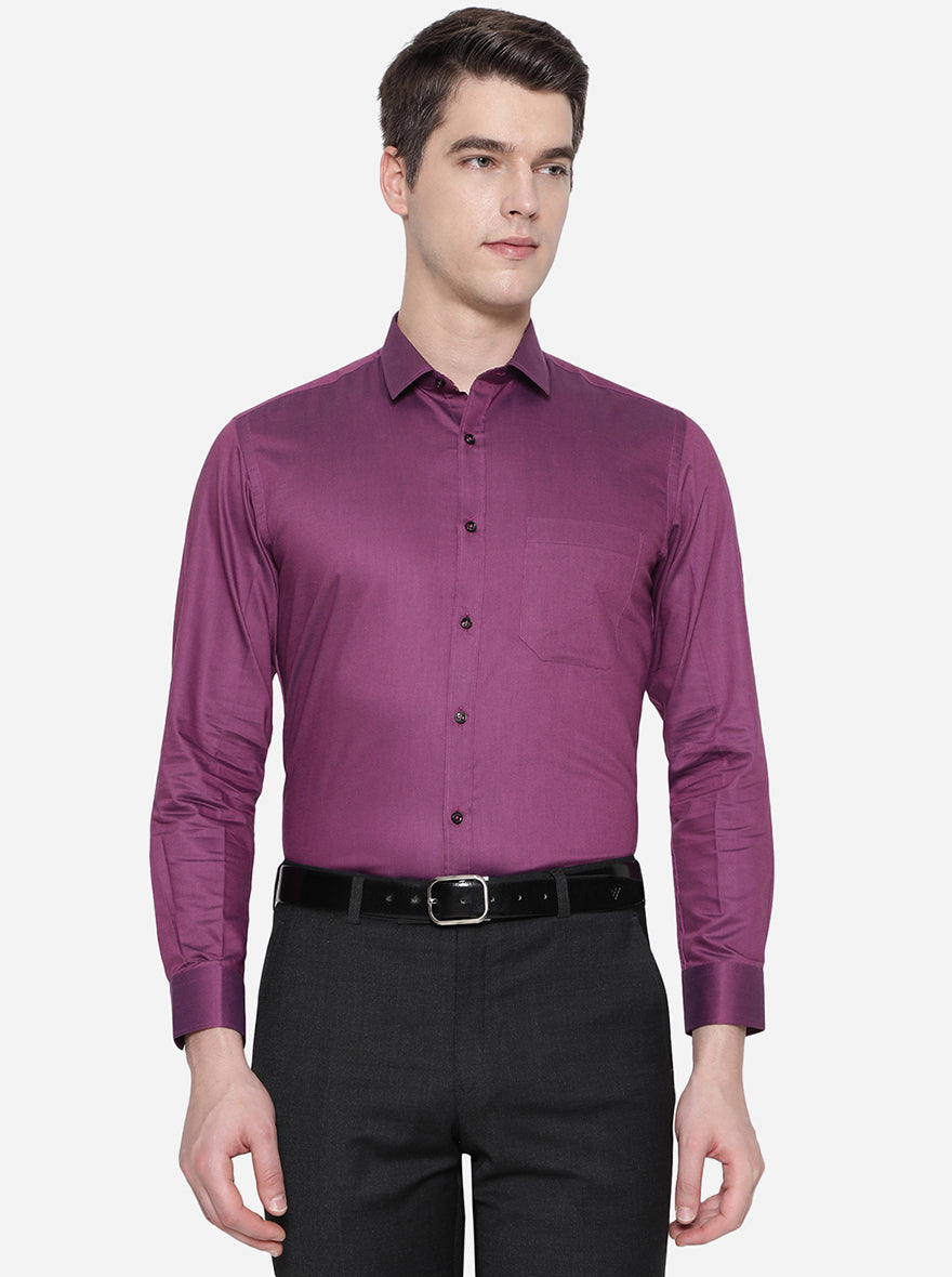 Solid best sale purple shirt