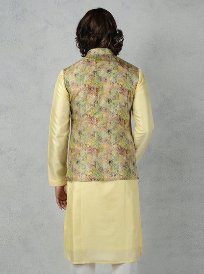 Multi Green Bandhgala Jacket | TULA