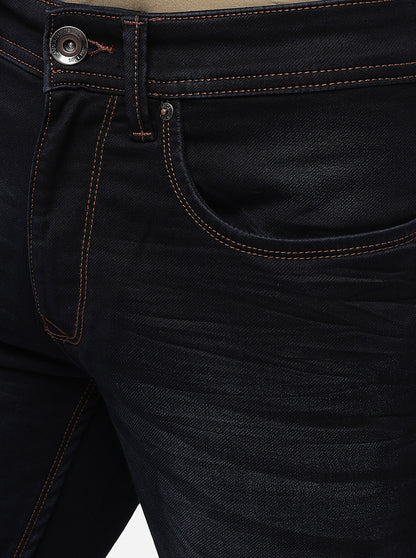 Charcoal Grey Washed Slim Fit Jeans | JadeBlue