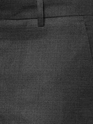 Grey Solid Super Slim Fit Formal Trouser | JadeBlue Youth
