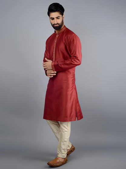 Maroon Kurta Set | Azania