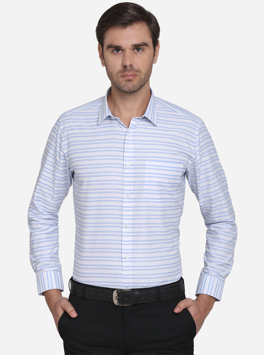 Striped formal cheap shirt mens