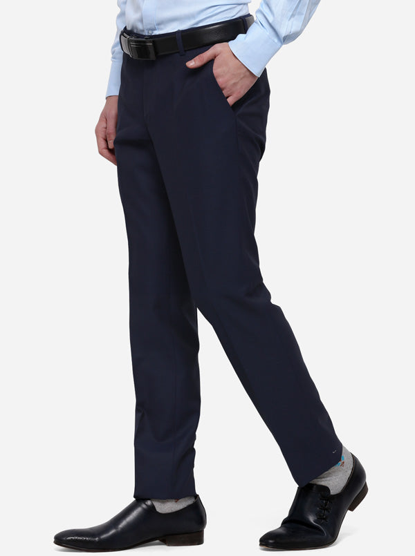 Buy Jade Blue JADE BLUE Men Mid - Rise Tailored Super Slim Fit Formal  Trousers at Redfynd