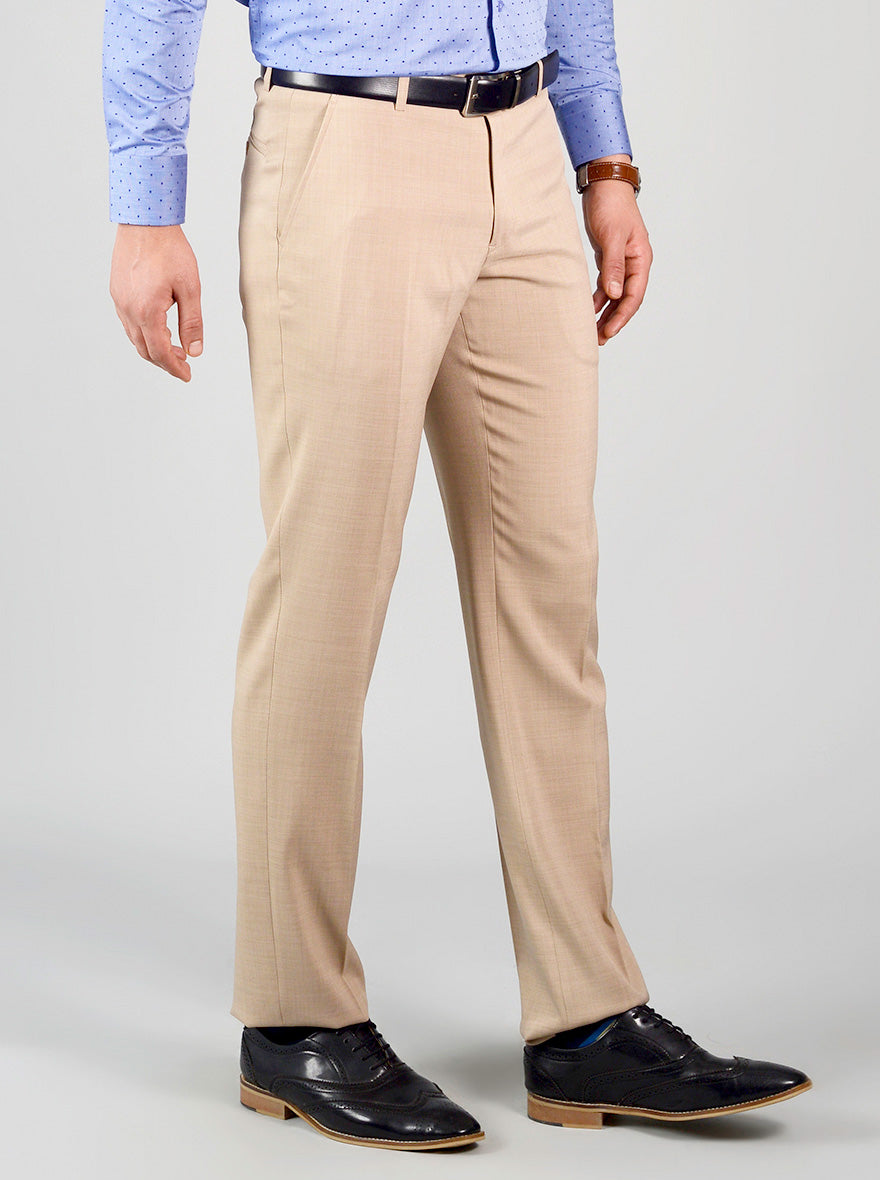 Montella Wool Cotton Silk Cream Pants (fa85e20af331fd84efabca1993863b4d)