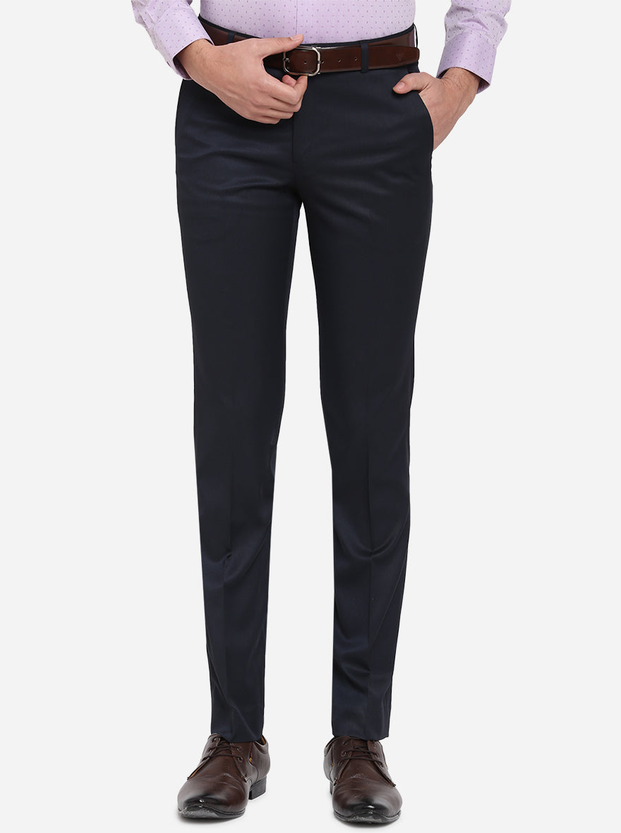 Textured Formal Trousers In Light Grey B95 Cairo