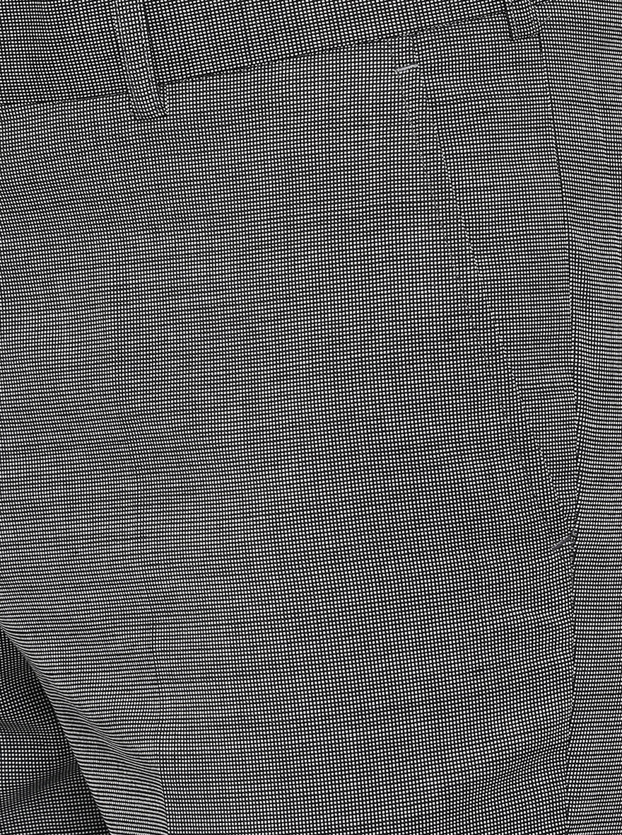 Grey Solid Slim Fit Formal Trouser | Metal