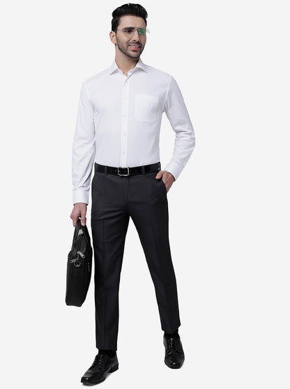 White Striped Regular Fit Formal Shirt | JadeBlue