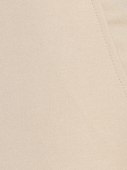 Beige Solid Classic Fit Formal Trouser | JadeBlue