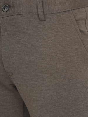 Dark Grey Solid Venice Fit Casual Trouser | JadeBlue