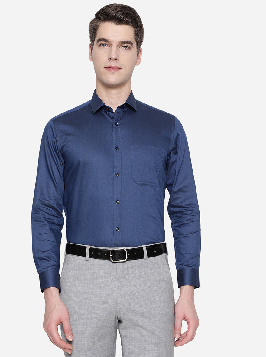 Blue party wear outlet shirt