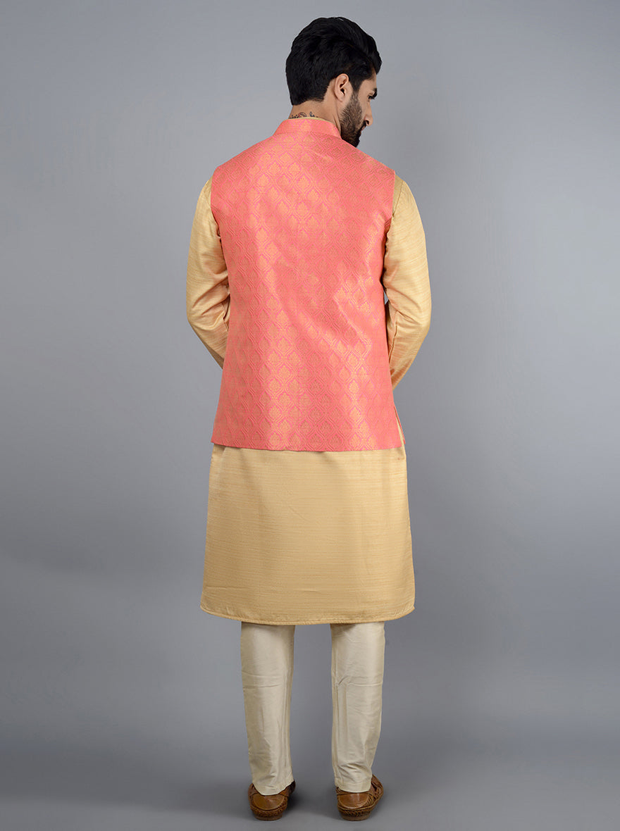 Pink Bandhgala Jacket | Azania
