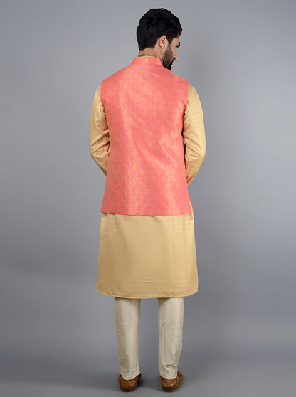 Pink Bandhgala Jacket | Azania