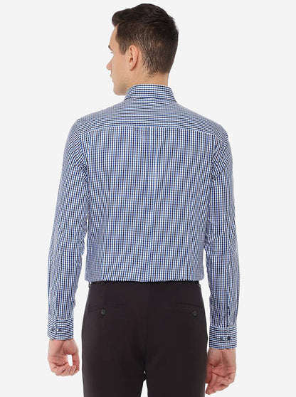 Multicolor Checked Slim Fit Formal Shirt | JadeBlue Youth