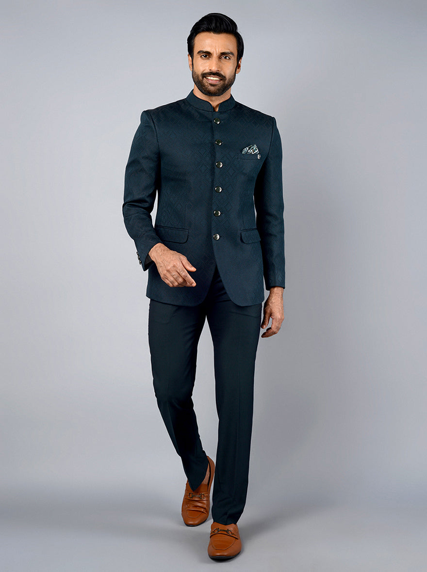 Limehaus | Navy & Green Tartan Skinny Fit Suit | Suit Direct