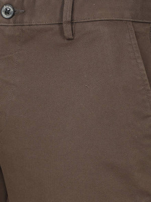Olive Solid Uno Fit Casual Trouser | JadeBlue