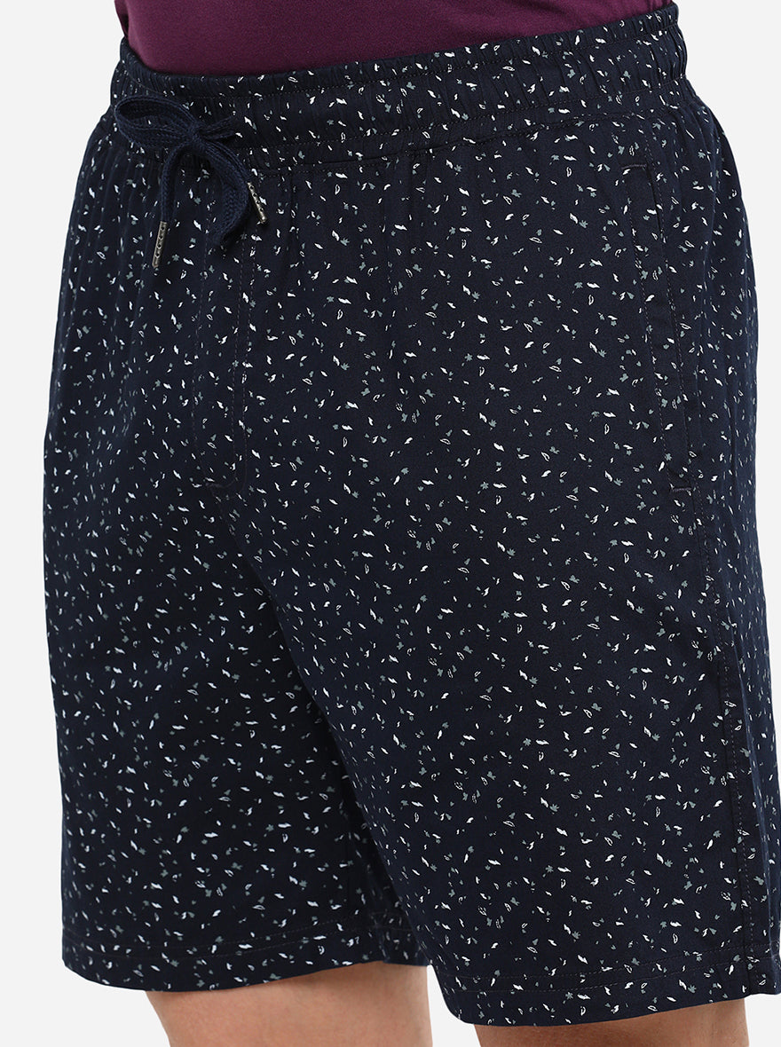 Black Printed Regular Fit Boxer Shorts | JadeBlue