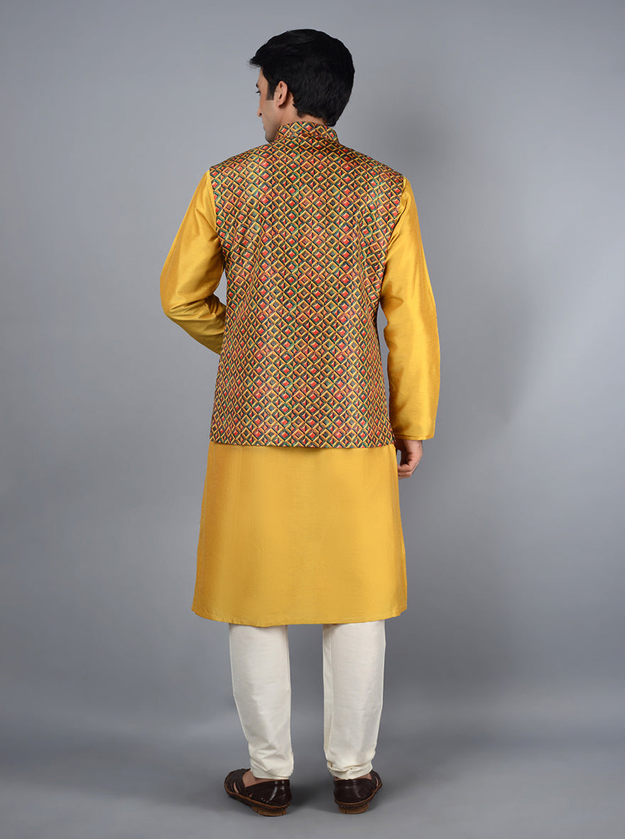Yellow Bandhgala Jacket | TULA