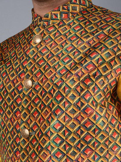 Yellow Bandhgala Jacket | TULA