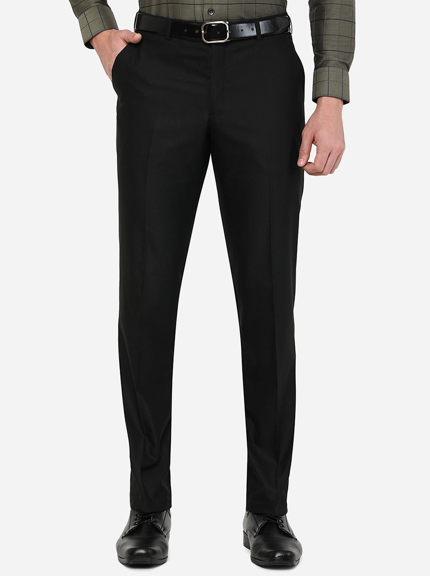 Buy Black Trousers & Pants for Men by Greenfibre Online | Ajio.com