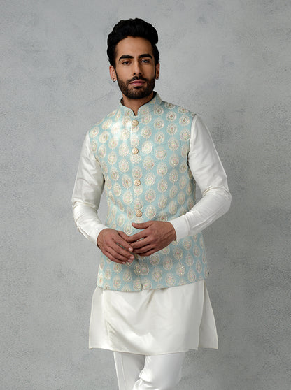 Buy Green Bandhgala Jacket
