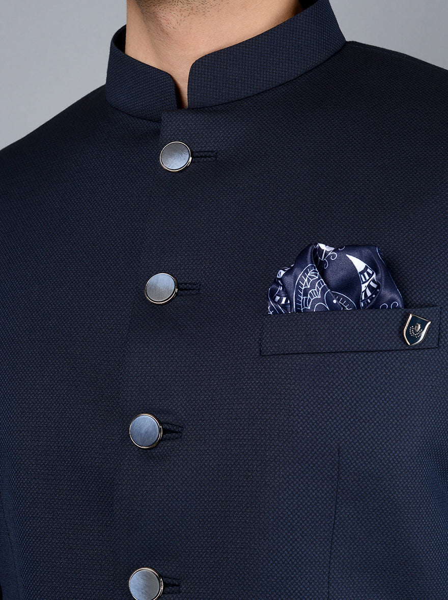 Navy Blue  Jodhpuri  Suit | JadeBlue