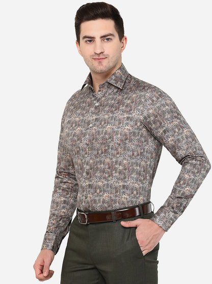 Multicolor Printed Slim Fit Party Wear Shirt | Wyre