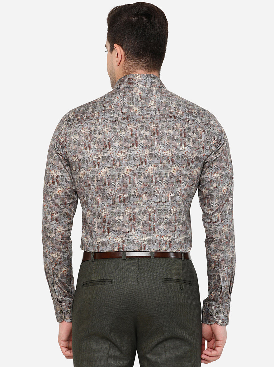 Multicolor Printed Slim Fit Party Wear Shirt | Wyre