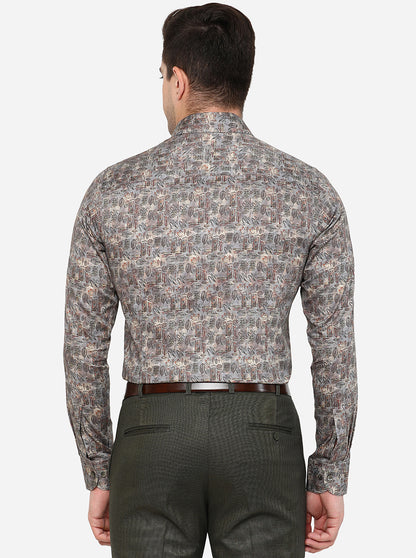 Multicolor Printed Slim Fit Party Wear Shirt | Wyre