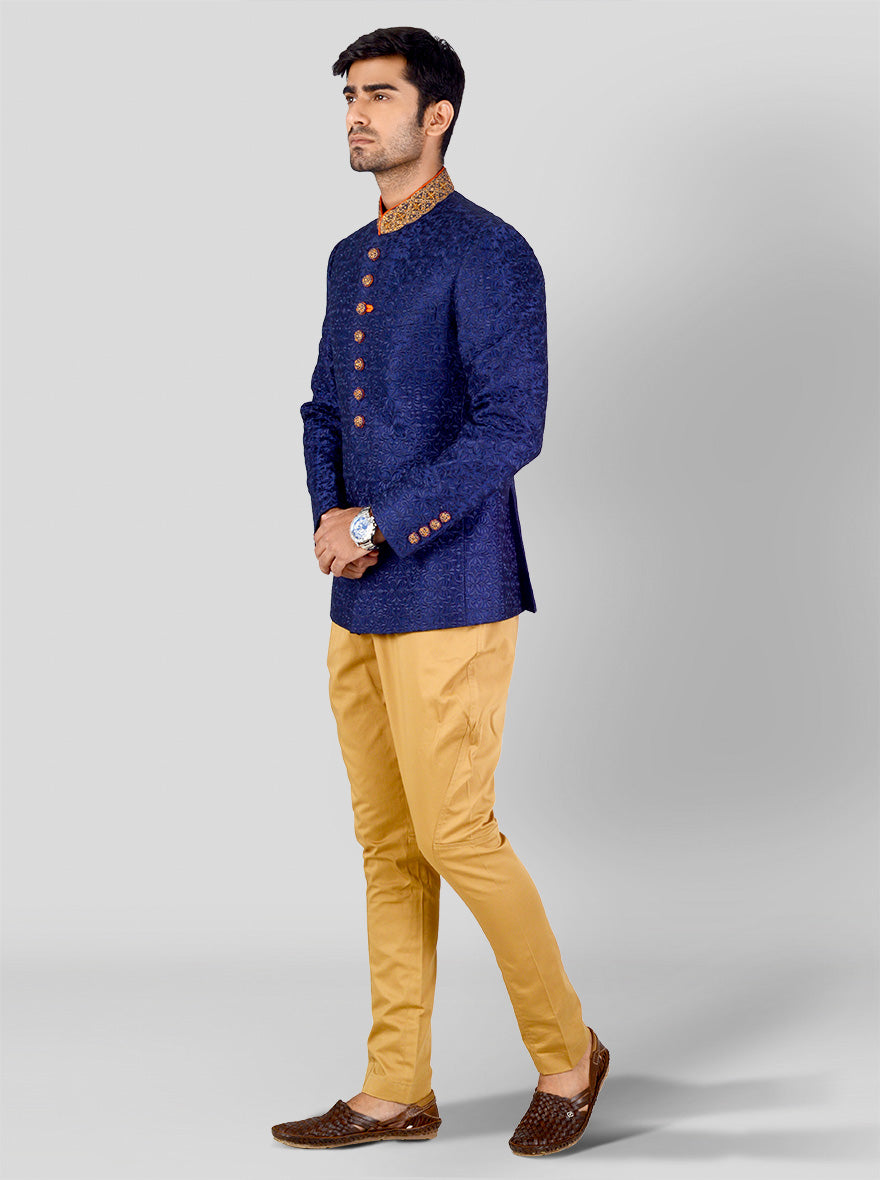 Navy Blue Jodhpuri Suit | JadeBlue