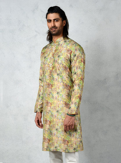 Lime Green Kurta Set | TULA