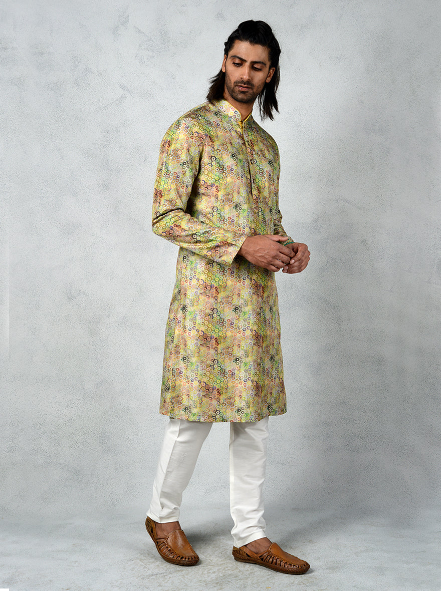 Lime Green Kurta Set | TULA